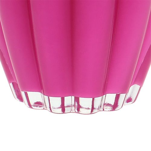 Floristik24 Lasimaljakko "Bloom" Vaaleanpunainen Ø14cm K17cm