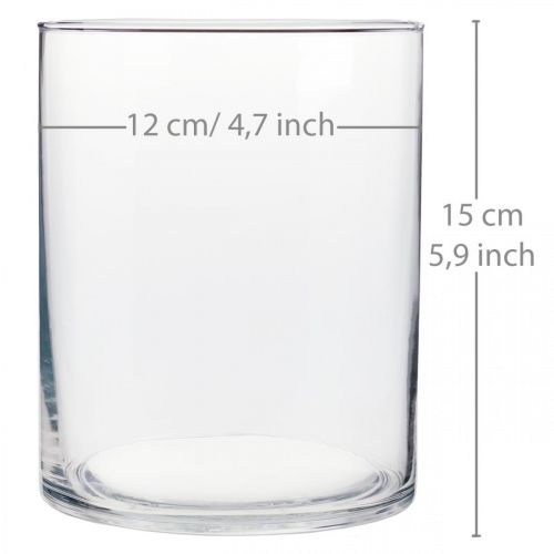 Floristik24 Lasimaljakko Ø12cm K15cm