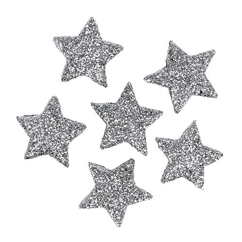 Floristik24 Glitter star hopea Ø2,5cm 96kpl