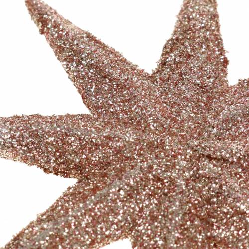 kohteita Star glitter rose gold 10cm 12 kpl