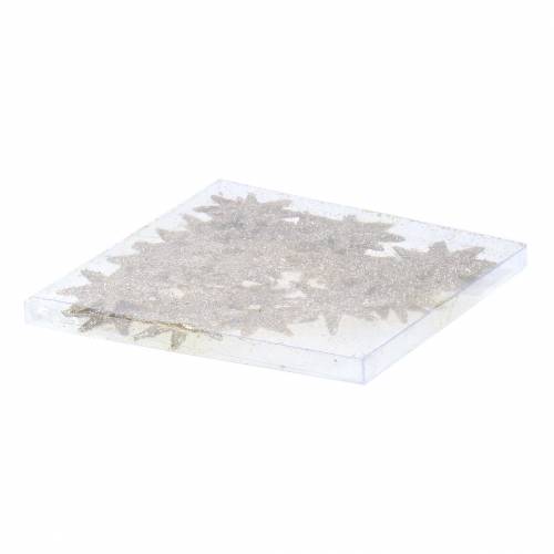 Floristik24 Koristeellinen star glitter samppanja 5cm 20 kpl