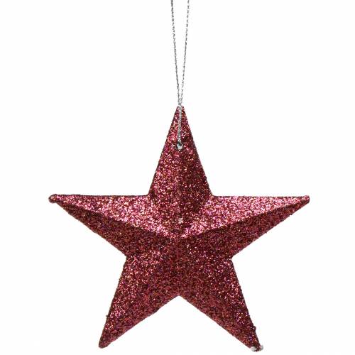 kohteita Glitter star pink mix 9,5/5cm 18 kpl