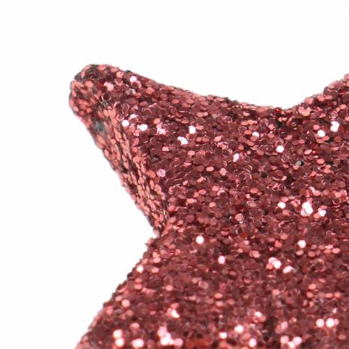 Floristik24 Glitter tähdet korallien levittämiseen 2,5cm 48 kpl