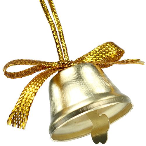 Floristik24 Bell Gold 2,5cm 12kpl