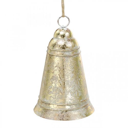 Joulukello ripustettavaksi, Adventti, Kello kuusen kanssa Deco Golden Antique Look Ø10,5cm H17cm Joulukello ripustettavaksi, Adventti, Kello kuusen kanssa Deco Golden Antique Look Ø10,5cm H17cm