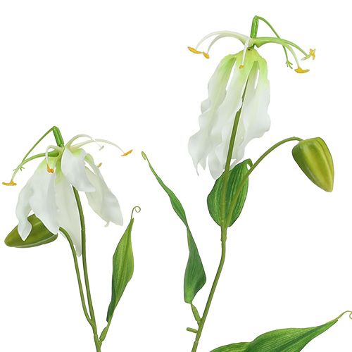 Floristik24 Gloriosa valkoinen keinotekoinen 84cm 3kpl
