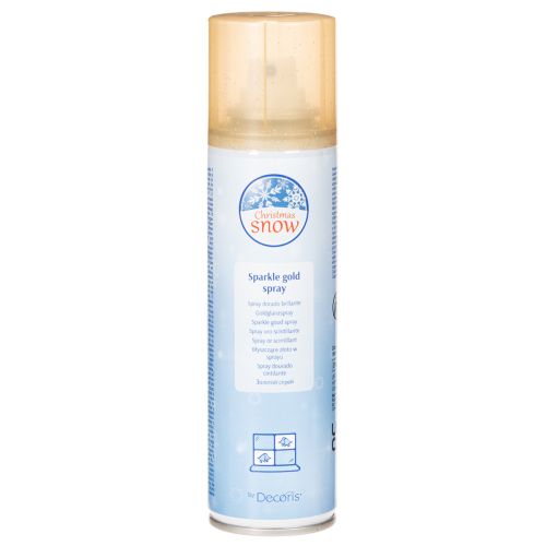 Kultainen glitterspray joulukoristeisiin, 150 ml ostaa | Floristik24.fi