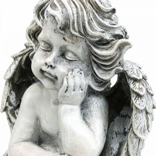 kohteita Grabengel Angel Grey Hautafiguuri Hautakoristeet 24cm