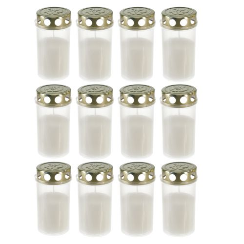 kohteita Hautakynttilät valkokulta Ø5,5cm K11,5cm 24 tuntia 12 kpl