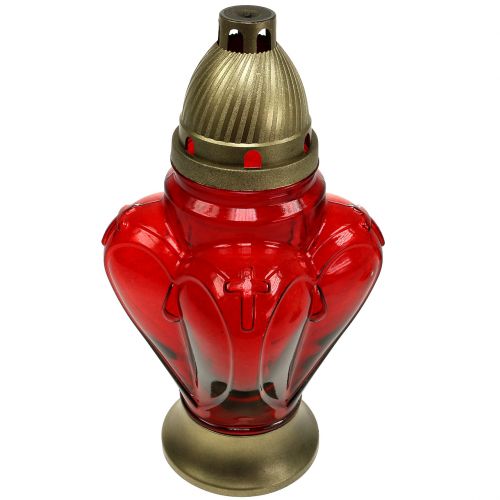 Floristik24 Hauta vaalea sydän 13cm x 13cm K29cm valkoinen, punainen 2kpl