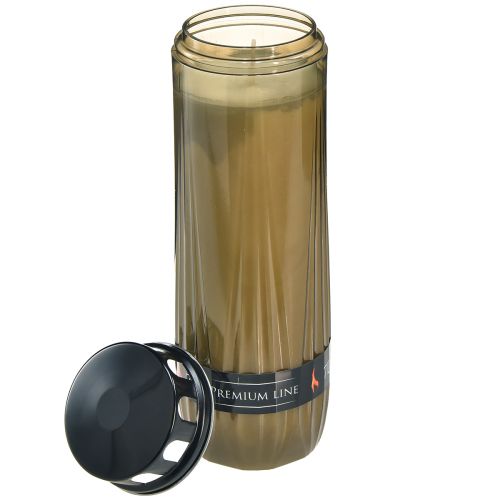 Floristik24 Hautakynttilä harmaa musta hautausmaa kynttilä 7 päivää H24cm