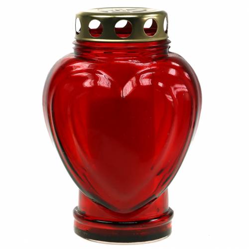 Grave Light Heart Red 11,5cm x 8,5cm H17,5cm 4kpl 4kpl