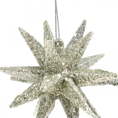 kohteita Glitter tähdet ripustaa samppanjaa Joulukuusikoristeet 7,5 cm 8 kpl