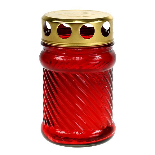 kohteita Hauta vaalea lasi punainen Ø6cm K10,5cm 1 kpl