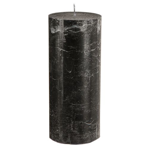 kohteita Iso pylväs kynttilät musta marmori look 85x200mm 2 kpl