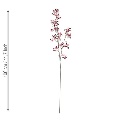 kohteita Gypsophila keinotekoinen vauvanhengitys Bordeaux 106cm 2kpl