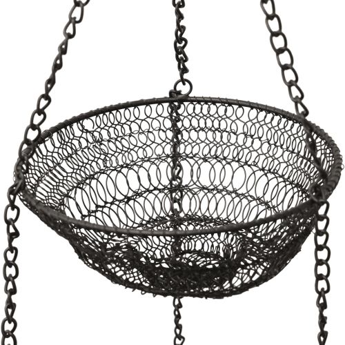 Ripustuskori 3-kerroksinen lankakori ripustamiseen Ø30,5cm H100cm