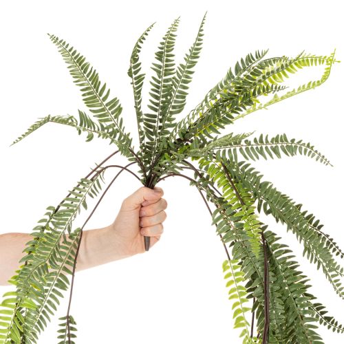 Keinotekoinen saniainen, koristeellinen saniaisen oksa kiinnitettäväksi ja ripustettavaksi, 118 cm | Floristik24.fi