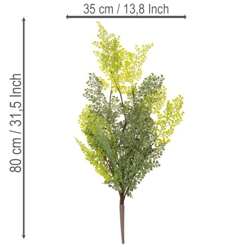 Keinotekoinen saniaisen oksa, herkkä, maljakkoon, 80 cm | Floristik24.fi