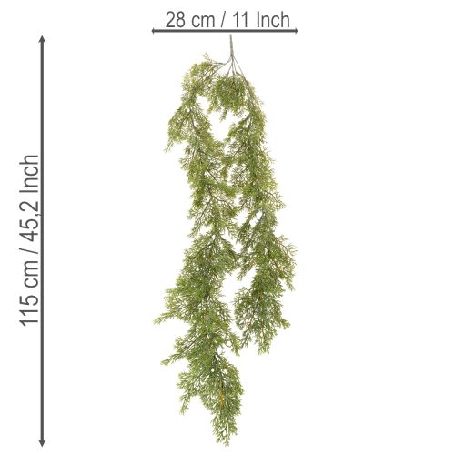 Taideköynnös havupuun oksasta pöydälle ja ikkunaan 115 cm | Floristik24.fi