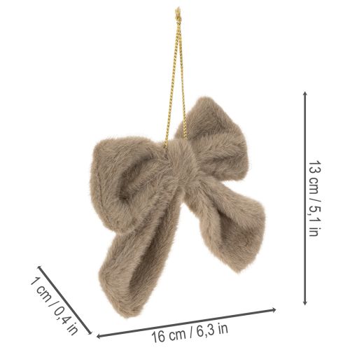 Koristeellinen pehmorusetti ripustimella, 16 cm, 3 kpl | Floristik24.fi