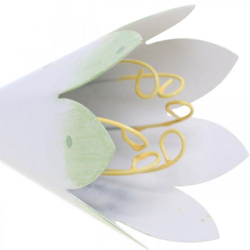 Floristik24 Kukat roikkuvat, kevätkoristeet, metalliriipus H7,5cm 4kpl