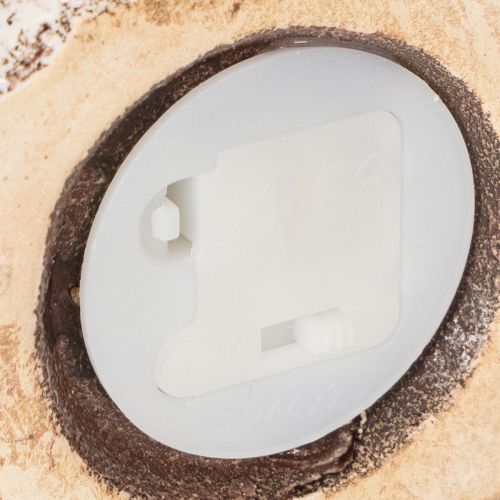 kohteita Maalaismainen keraaminen talo kirkkaalla LED-valolla, ihanteellinen tunnelmalliseksi pöytäkoristeeksi, 15 cm, 2 kpl