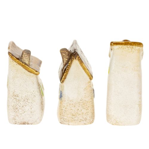 kohteita Keraaminen kodinsisustusesine sisätiloihin ja kukkaruukkuihin. Ihanteellinen lahjaidea. 10 cm, 3 kpl.