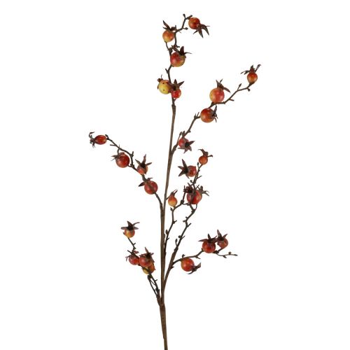 Ruusunmarjan oksa keltainen/oranssi Keinotekoinen ruusunmarjan oksa Deco L95cm