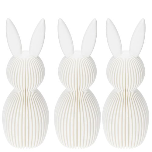 kohteita Koristeellinen taitellun näköinen kanihahmo moderniin sisustukseen, olohuoneeseen tai toimistoon, 13 cm, 3 kpl