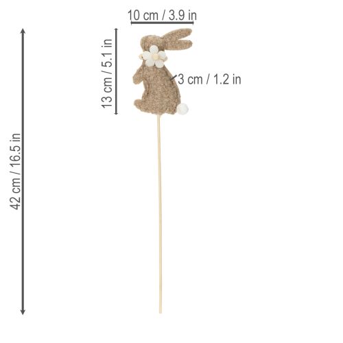 kohteita Pääsiäispupun koristehahmo kevään koristeluun ja sesonginmukaisiin yksityiskohtiin, 42 cm, 8 osaa