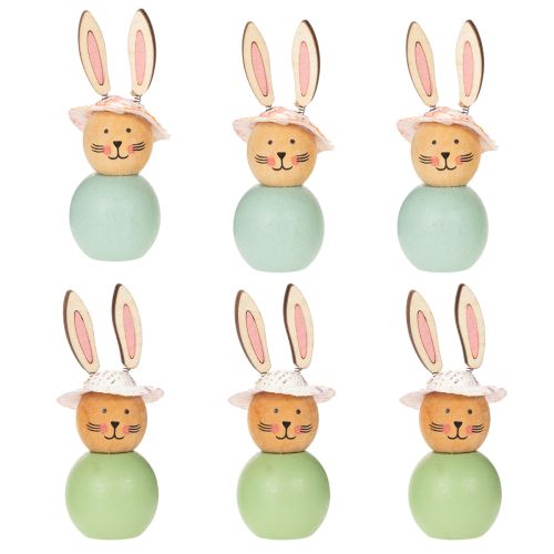 kohteita Pääsiäispupu Puinen Hahmo, Kevätkoriste, Kodin Lisätarvike, Mintunvihreä, 9cm, 8 Kappaletta