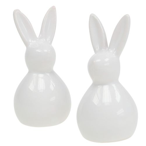 Pupu keraaminen valkoinen 7,5cm 6kpl