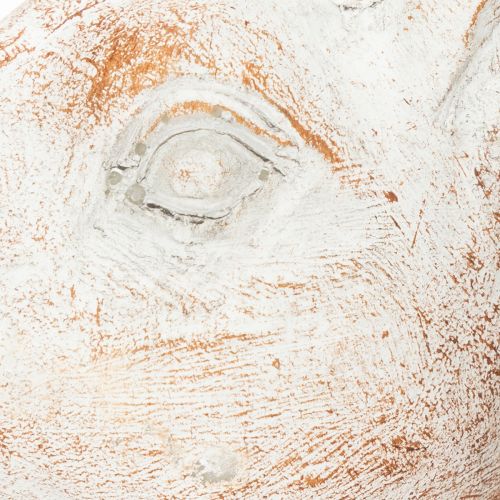 kohteita Kani istuu koristeellinen kani tekokivi valkoinen ruskea 15,5x8,5x22cm