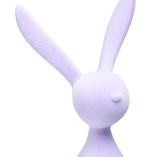 Floristik24 Reunajakkara Bunny Flocked Pääsiäispupu Istuva – 2. valinta – Lila 56cm
