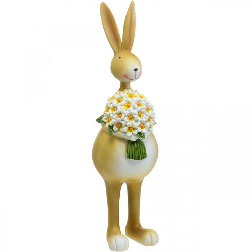 Floristik24 Pääsiäispupu kukkakimpulla, pääsiäiskoristeet, koristeellinen hahmopupu H32cm