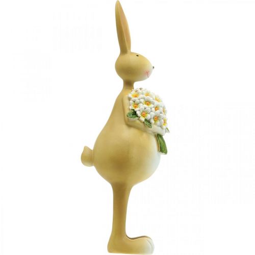Floristik24 Pääsiäispupu kukkakimpulla, pääsiäiskoristeet, koristeellinen hahmopupu H32cm