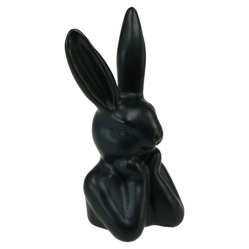 Floristik24 Kani ajatteleva kanin rintakuva musta 7×6×15cm