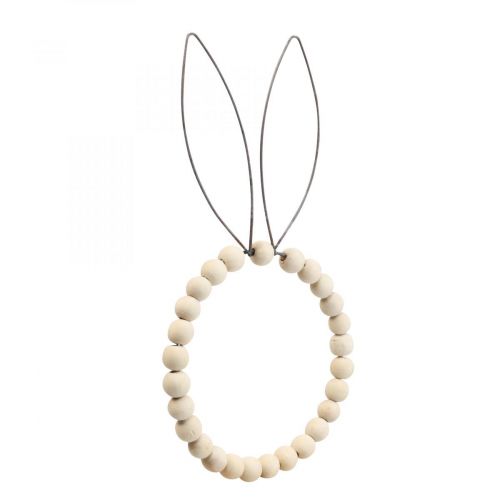 Floristik24 Koristeellinen sormus kani koristelu pöytäkoristeita pääsiäinen puuruoste H27,5cm 4kpl