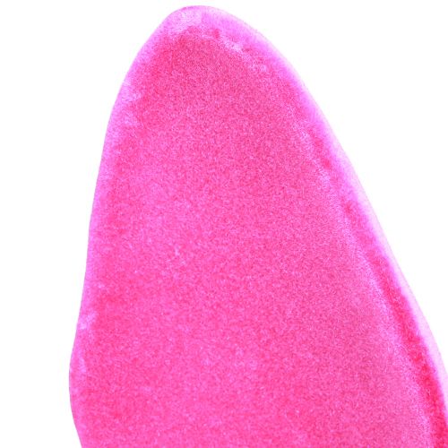 Floristik24 Pupun koristeelliset korvat vaaleanpunainen pääsiäisen flokkitangolle H56cm