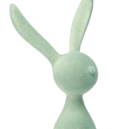 Floristik24 Rabbit Edge Stool Easter Bunny Flocked – 2. valinta – Vihreä ruskea 28cm 3 kpl
