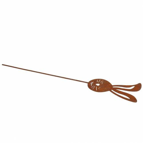 Floristik24 Kanin pää metalliritilässä H45cm puutarhakoristeita