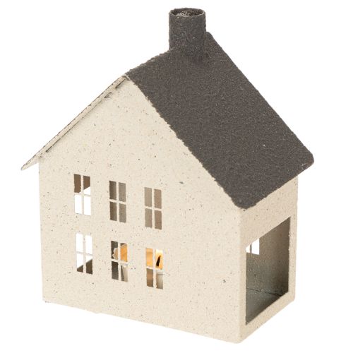 Metallinen valotalon lyhtykoriste 16 cm | Floristik24.fi