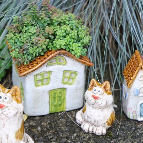 kohteita Keraaminen tuikkukuppi, maalaismainen tyyli viihtyisään tunnelmaan, 11 cm