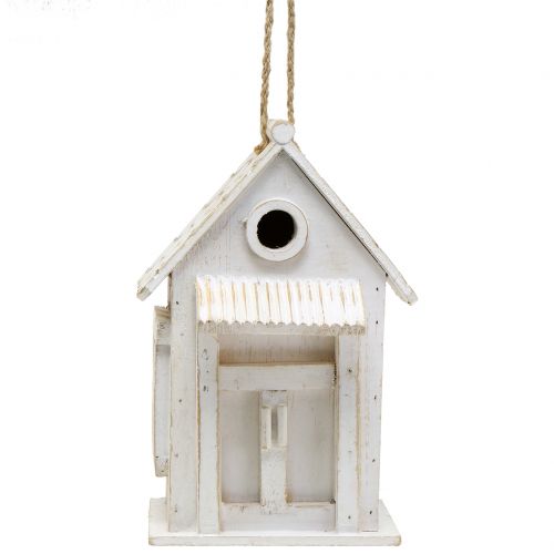 Floristik24 Riippuva Birdhouse Valkoinen K25,5cm