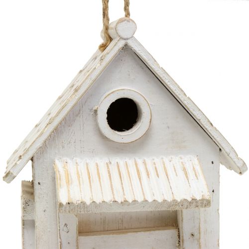 Floristik24 Riippuva Birdhouse Valkoinen K25,5cm