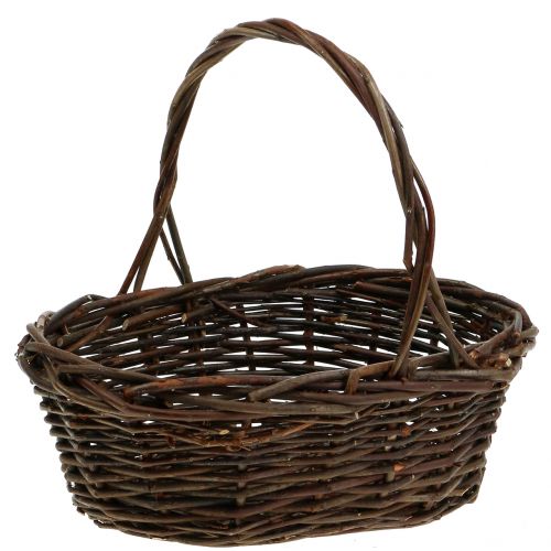 Kahvan kori paju soikea 28cm x 20cm | Floristik24.fi