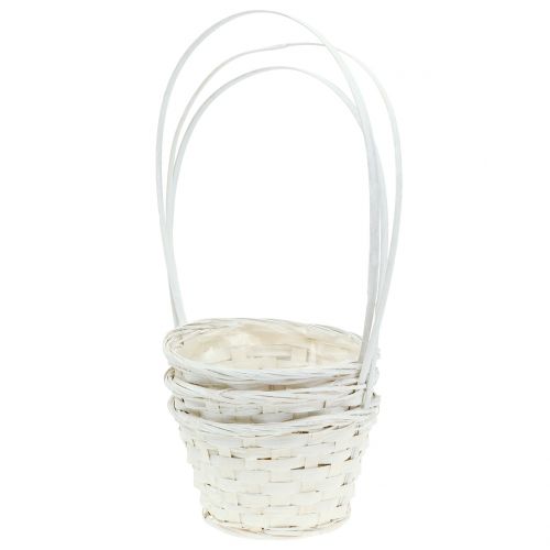 Floristik24 Hiekkakori kahvalla valkoinen 34cm 3kpl