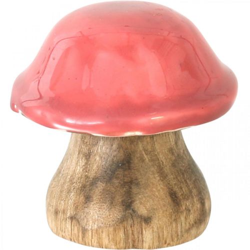 Floristik24 Syksyn koriste-deco-sienet puusta Purppuraiset puiset sienet H5-7cm 6 kpl
