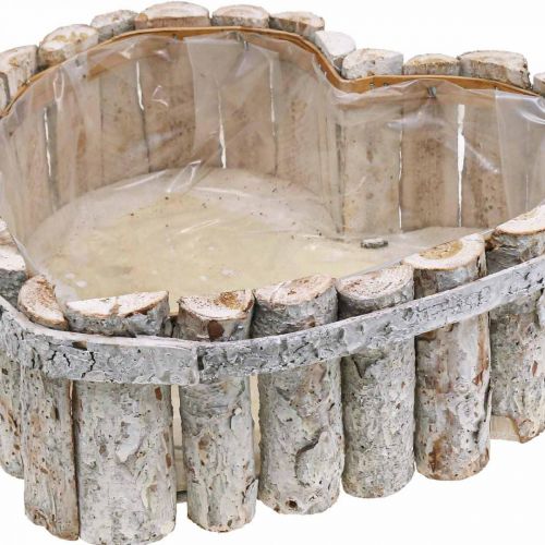 Floristik24 Kasvikulho, puiset istutuskoneet, sydän istutukseen B29/20,5 cm K10/9 cm 2 kpl setti